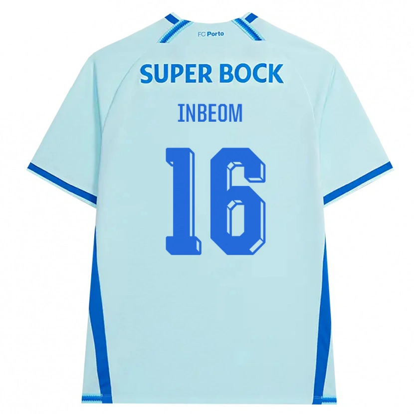 Danxen Mujer Camiseta In-Beom Hwang #16 Cianclaro Azul Equipación Tercera 2026/27 La Camisa México