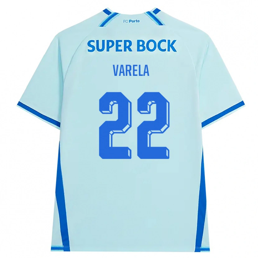 Danxen Mujer Camiseta Alan Varela #22 Cianclaro Azul Equipación Tercera 2026/27 La Camisa México