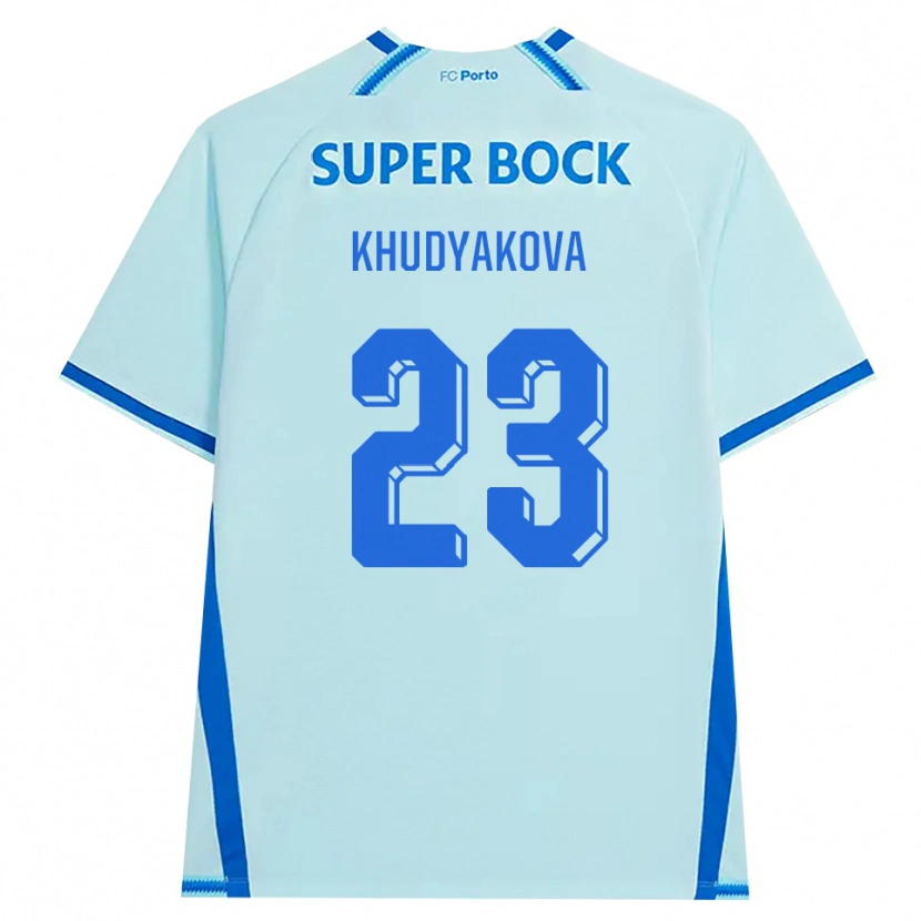 Danxen Mujer Camiseta Verónica Khudyakova #23 Cianclaro Azul Equipación Tercera 2026/27 La Camisa México