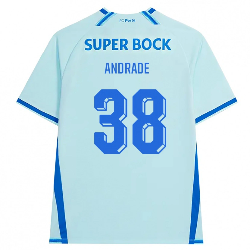 Danxen Mujer Camiseta Fernando Andrade #38 Cianclaro Azul Equipación Tercera 2026/27 La Camisa México
