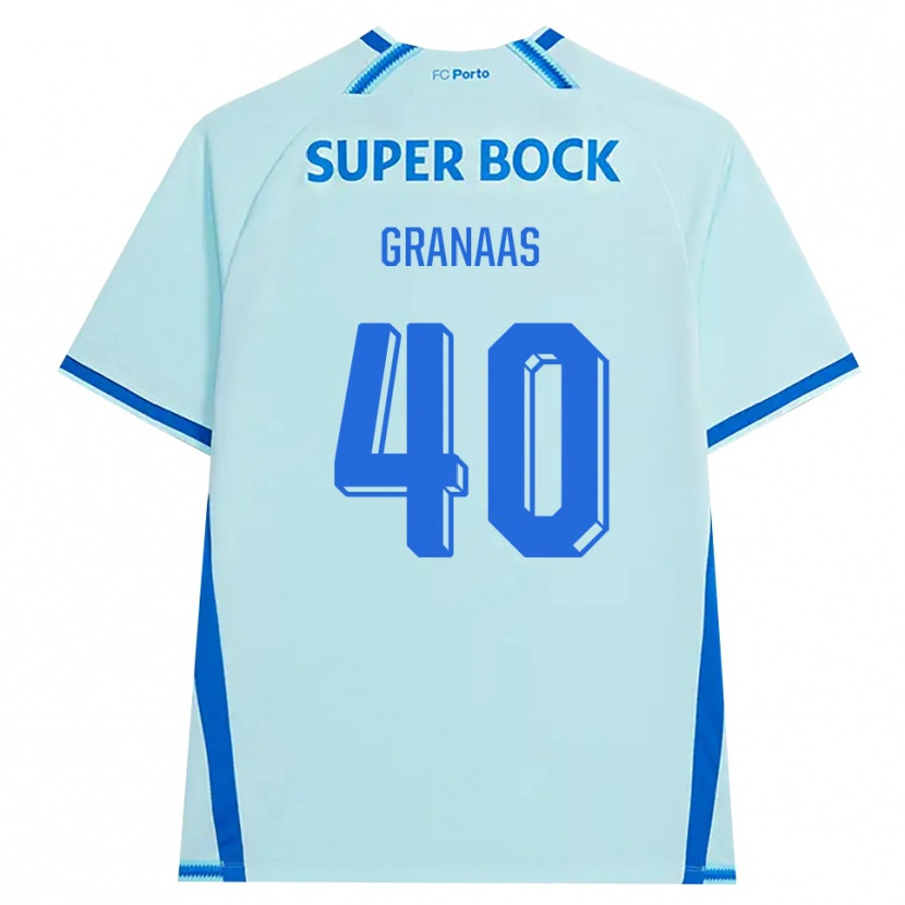 Danxen Mujer Camiseta Eirik Granaas #40 Cianclaro Azul Equipación Tercera 2026/27 La Camisa México