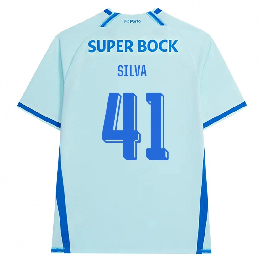Danxen Mujer Camiseta Gonçalo Silva #41 Cianclaro Azul Equipación Tercera 2026/27 La Camisa México