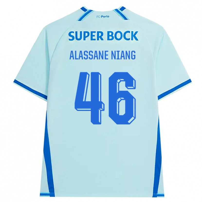 Danxen Mujer Camiseta Mame Alassane Niang #46 Cianclaro Azul Equipación Tercera 2026/27 La Camisa México