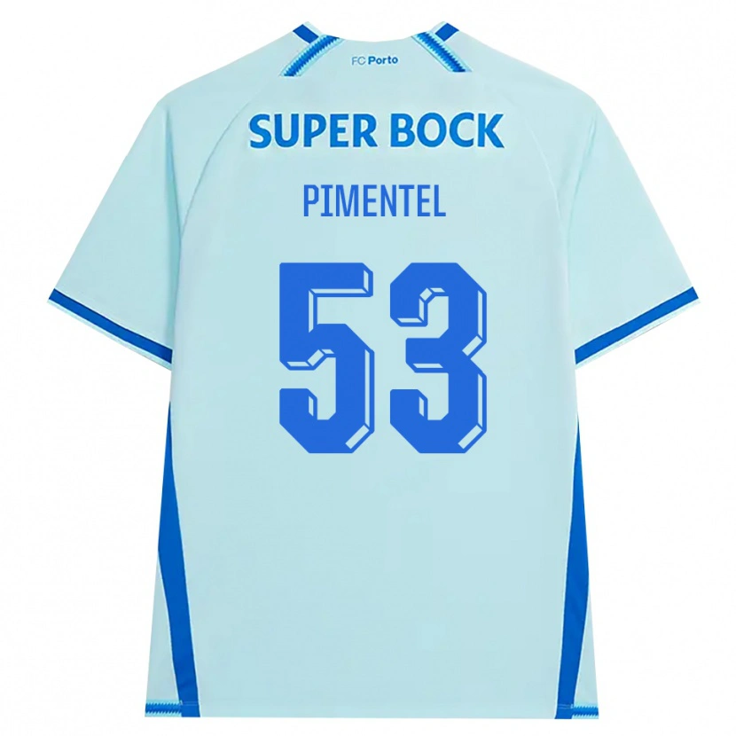 Danxen Mujer Camiseta Eric Pimentel #53 Cianclaro Azul Equipación Tercera 2026/27 La Camisa México