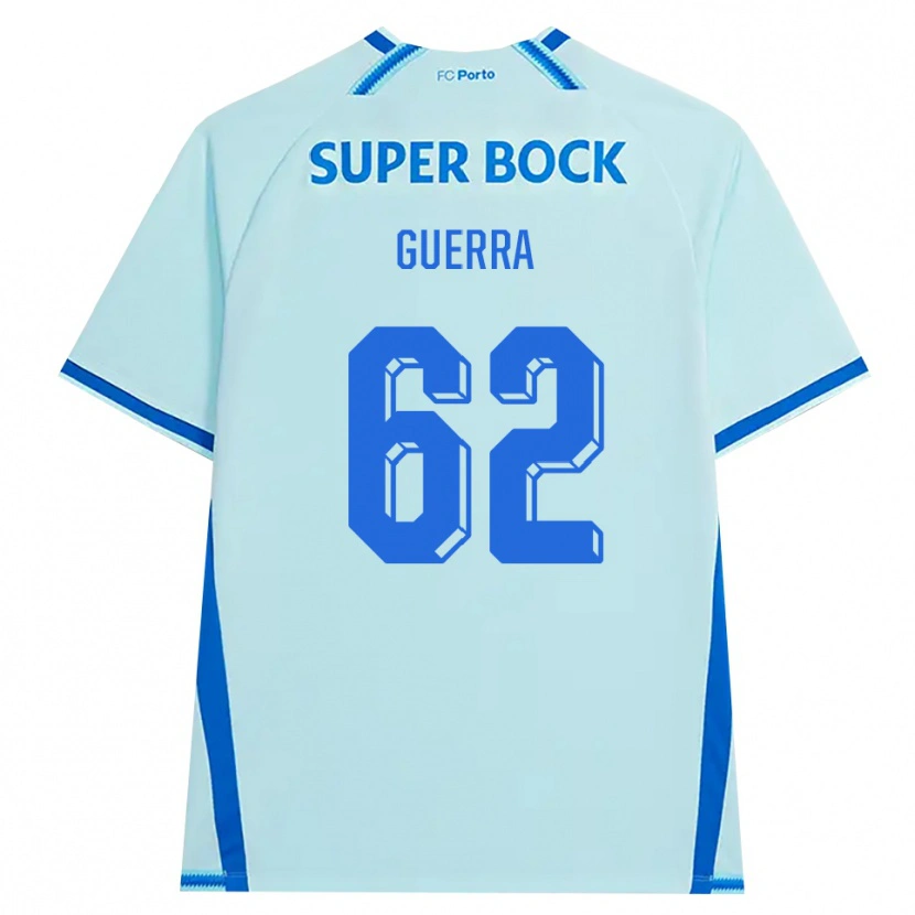 Danxen Mujer Camiseta Gustavo Guerra #62 Cianclaro Azul Equipación Tercera 2026/27 La Camisa México