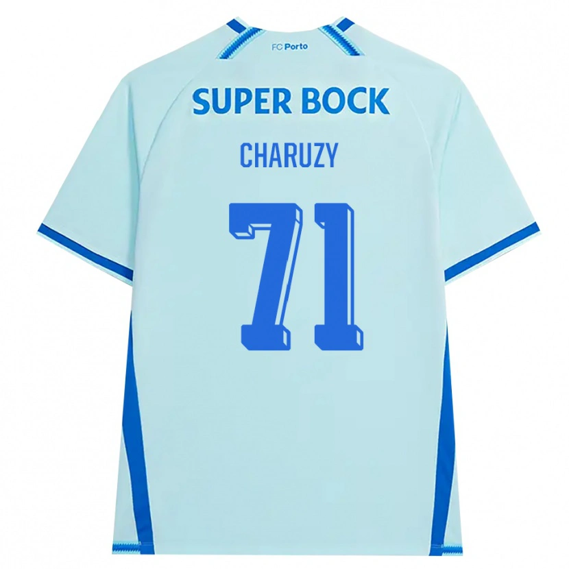 Danxen Mujer Camiseta Hubert Charuży #71 Cianclaro Azul Equipación Tercera 2026/27 La Camisa México