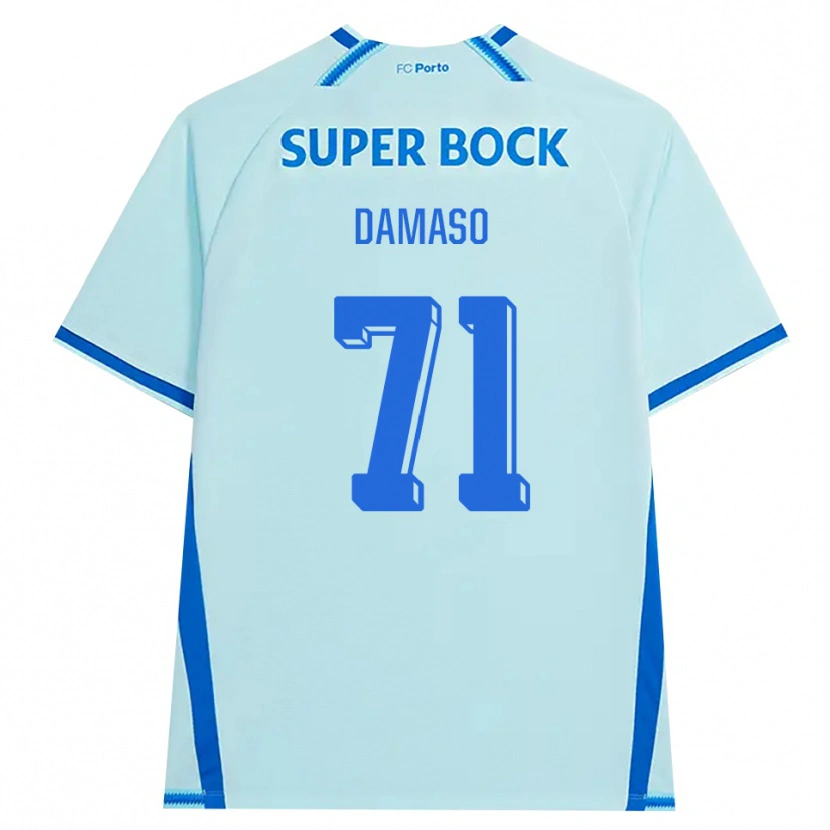 Danxen Mujer Camiseta Nico Damaso #71 Cianclaro Azul Equipación Tercera 2026/27 La Camisa México