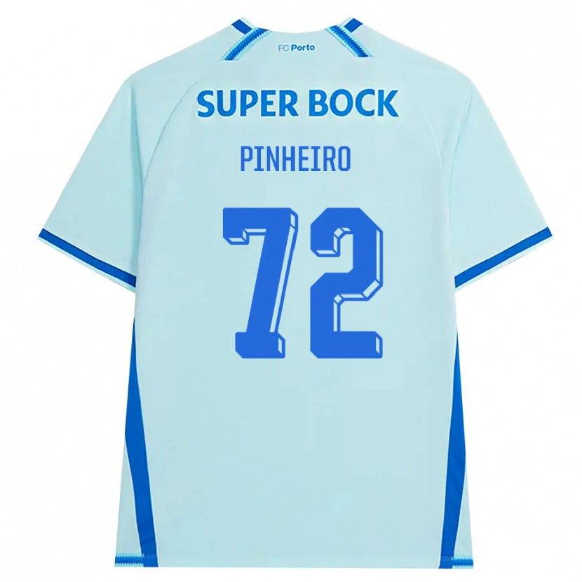 Danxen Mujer Camiseta Rodrigo Pinheiro #72 Cianclaro Azul Equipación Tercera 2026/27 La Camisa México