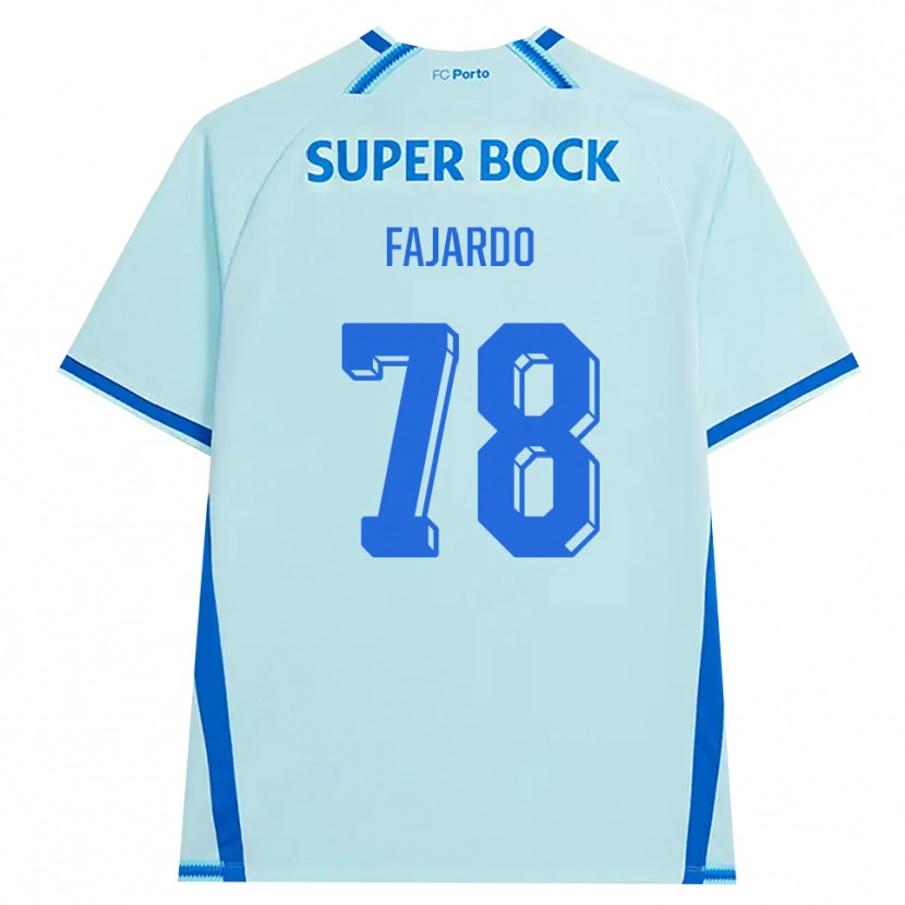 Danxen Mujer Camiseta Leonardo Fajardo #78 Cianclaro Azul Equipación Tercera 2026/27 La Camisa México
