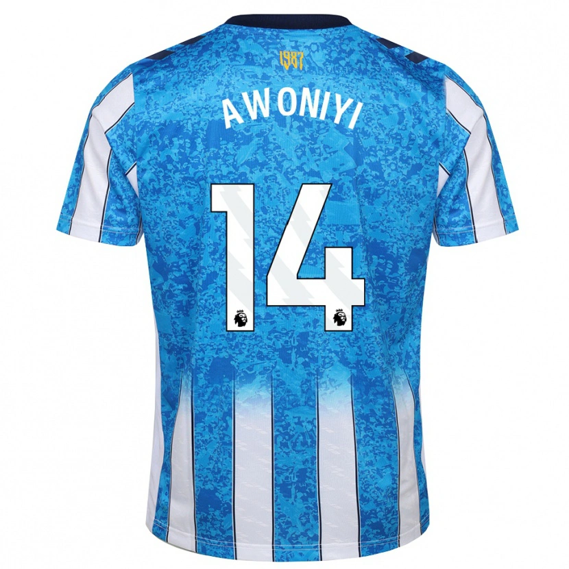 Danxen Mujer Camiseta Taiwo Awoniyi #14 Blanco Azul Naranja 1ª Equipación 2026/27 La Camisa México
