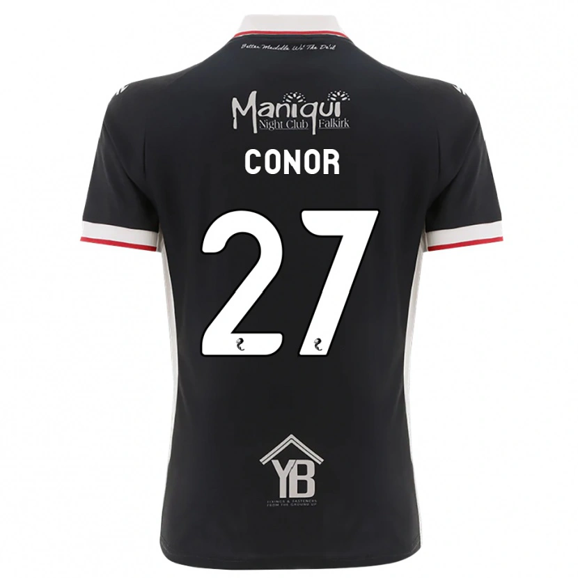 Danxen Mujer Camiseta Conor Mcleod #27 Negro Blanco Rojo 1ª Equipación 2026/27 La Camisa México