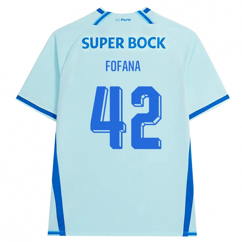 Danxen Mujer Camiseta Seko Fofana #42 Cianclaro Azul Equipación Tercera 2026/27 La Camisa México