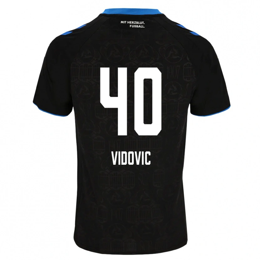 Danxen Mujer Camiseta Gabriel Vidovic #40 Negro Blanco Rojo 1ª Equipación 2026/27 La Camisa México