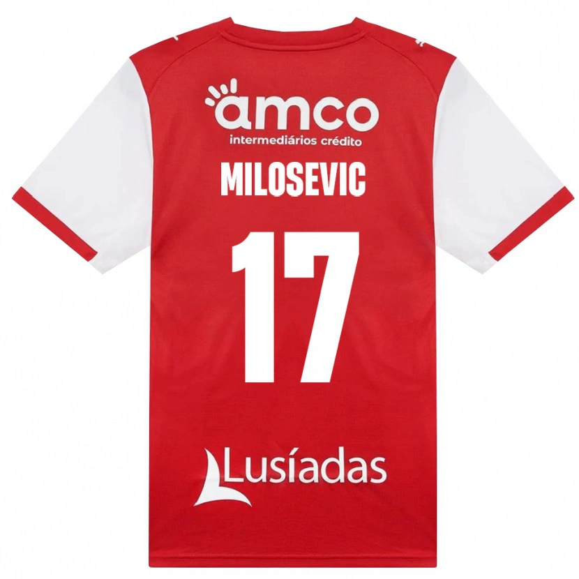 Danxen Mujer Camiseta Jovan Milosevic #17 Rojo Blanco Negro 1ª Equipación 2026/27 La Camisa México
