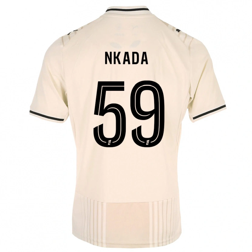 Danxen Mujer Camiseta Timothé Nkada #59 Encaje Antiguo Negro Blanco Antique 2ª Equipación 2026/27 La Camisa México