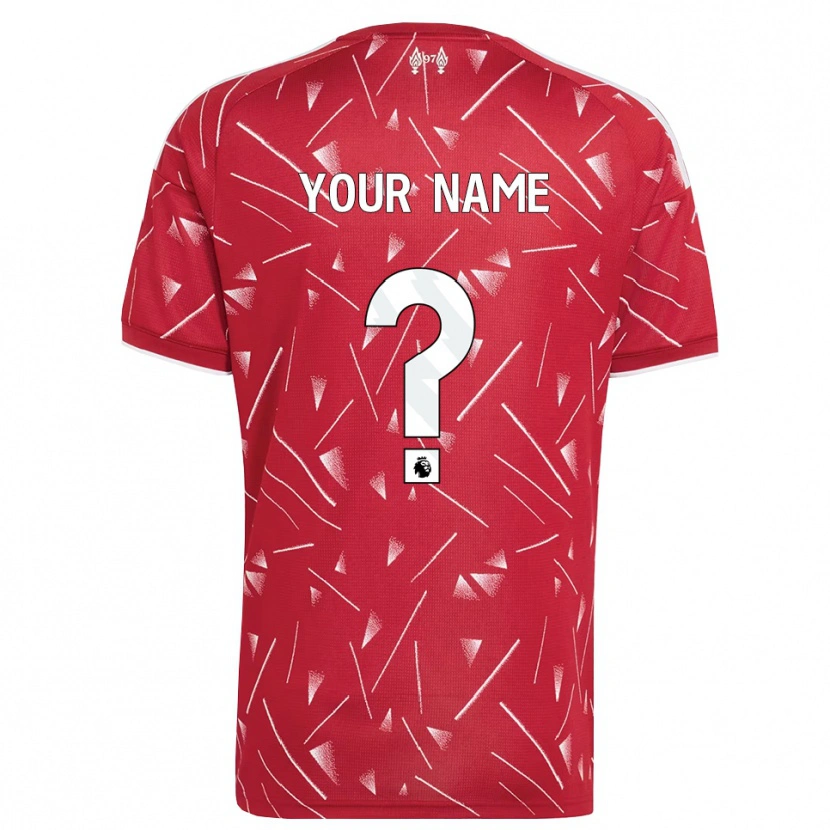 Danxen Niño Camiseta Su Nombre #0 Blanco Rojo 1ª Equipación 2026/27 La Camisa México