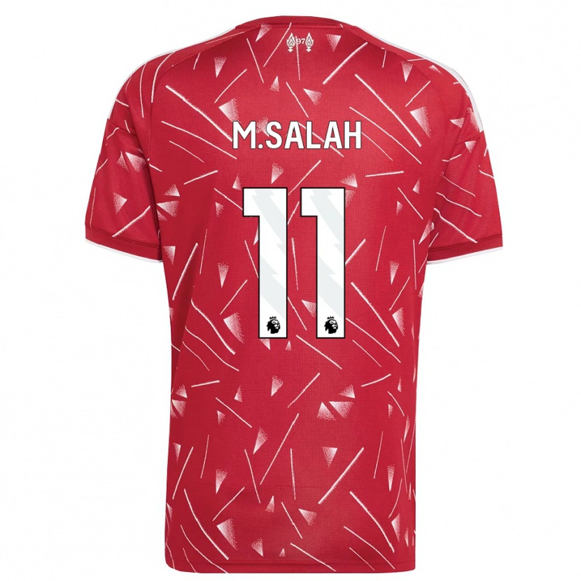 Danxen Niño Camiseta Mohamed Salah #11 Blanco Rojo 1ª Equipación 2026/27 La Camisa México