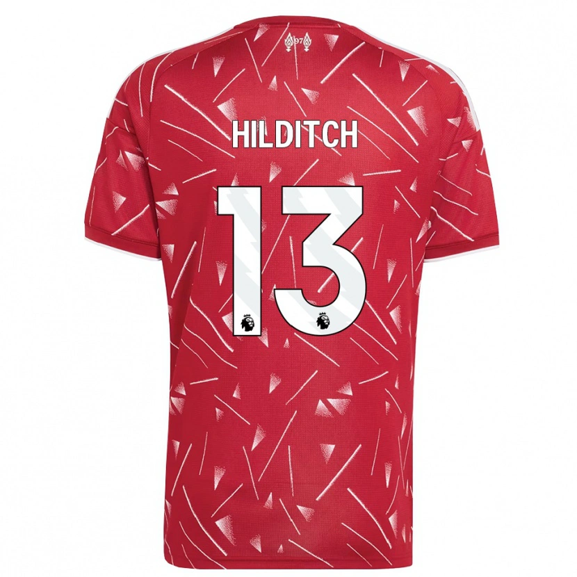 Danxen Niño Camiseta James Hilditch #13 Blanco Rojo 1ª Equipación 2026/27 La Camisa México