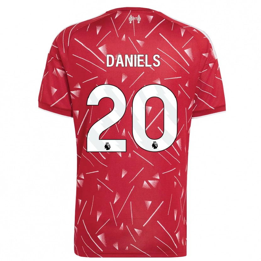 Danxen Niño Camiseta Yana Daniels #20 Blanco Rojo 1ª Equipación 2026/27 La Camisa México