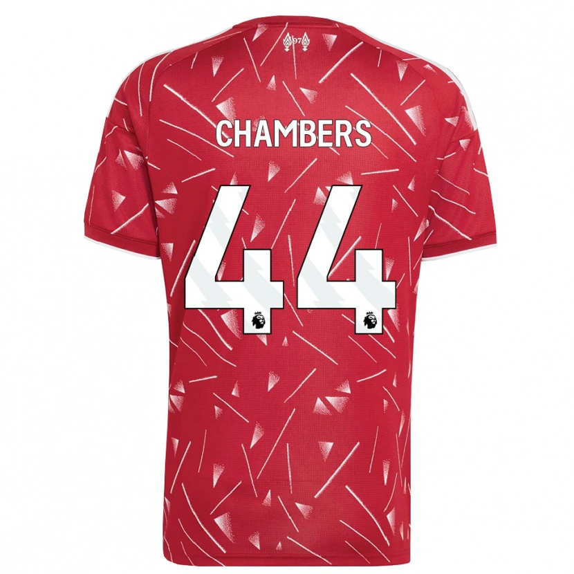 Danxen Niño Camiseta Luke Chambers #44 Blanco Rojo 1ª Equipación 2026/27 La Camisa México