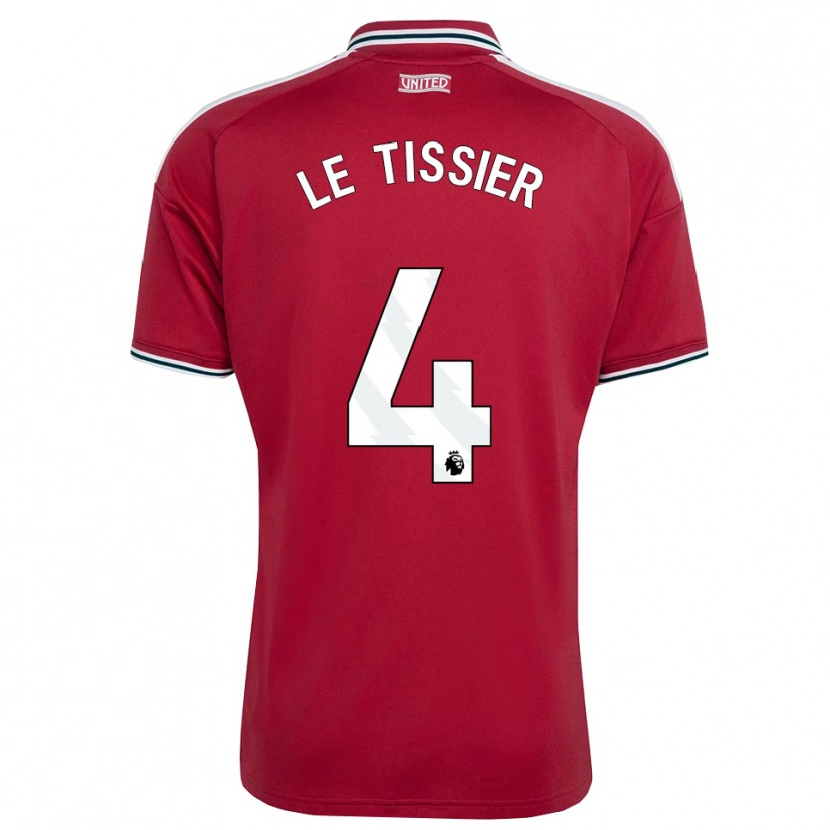 Danxen Niño Camiseta Maya Le Tissier #4 Rojo Amarillo Blanco 1ª Equipación 2026/27 La Camisa México