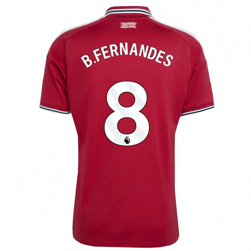 Danxen Niño Camiseta Bruno Fernandes #8 Rojo Amarillo Blanco 1ª Equipación 2026/27 La Camisa México