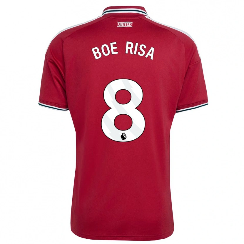 Danxen Niño Camiseta Vilde Boe Risa #8 Rojo Amarillo Blanco 1ª Equipación 2026/27 La Camisa México