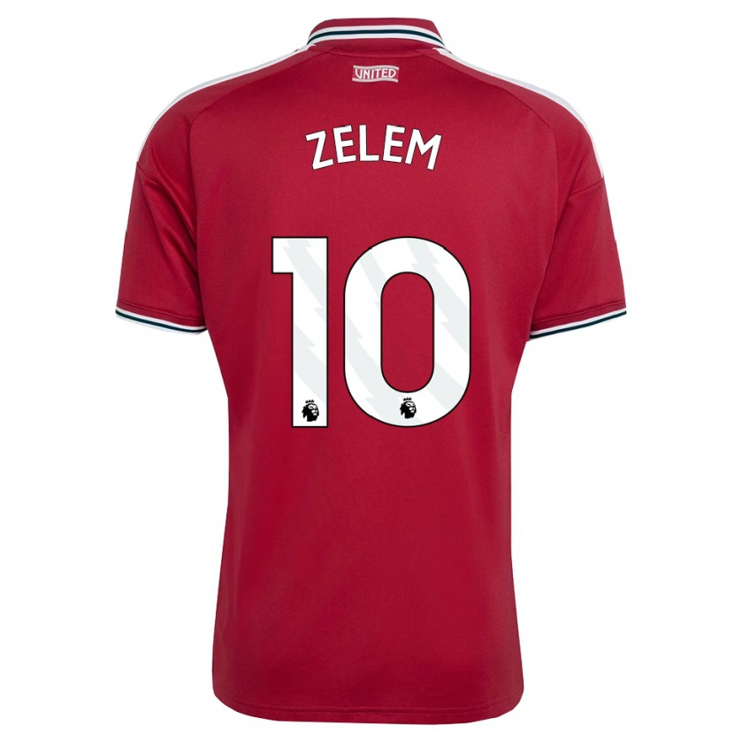 Danxen Niño Camiseta Katie Zelem #10 Rojo Amarillo Blanco 1ª Equipación 2026/27 La Camisa México