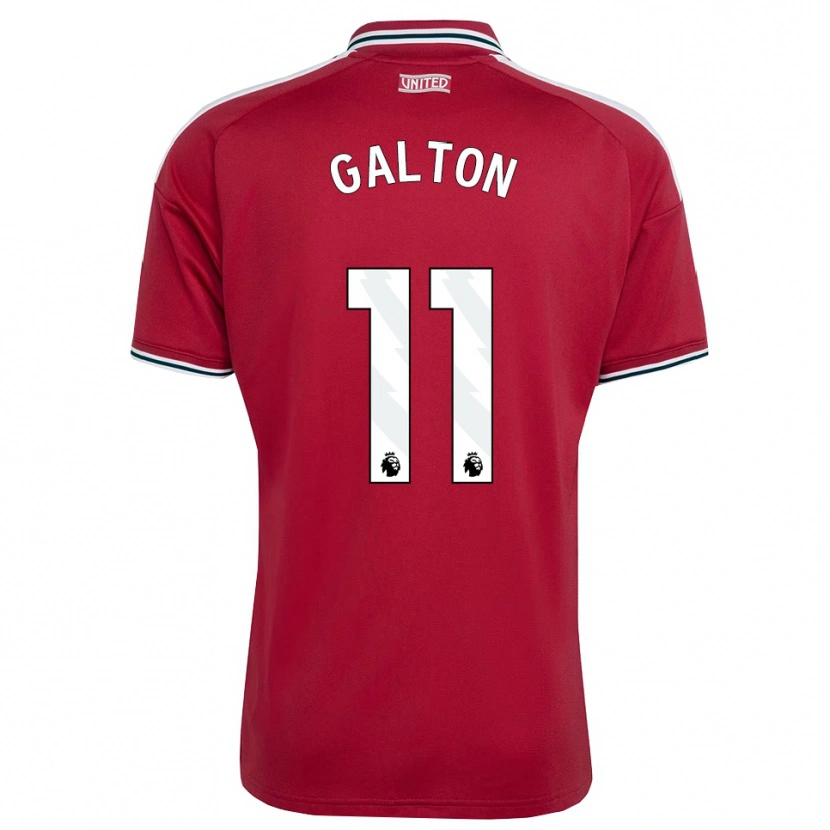 Danxen Niño Camiseta Leah Galton #11 Rojo Amarillo Blanco 1ª Equipación 2026/27 La Camisa México