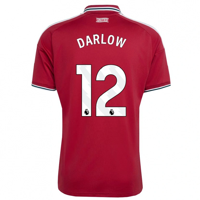 Danxen Niño Camiseta Karl Darlow #12 Rojo Amarillo Blanco 1ª Equipación 2026/27 La Camisa México