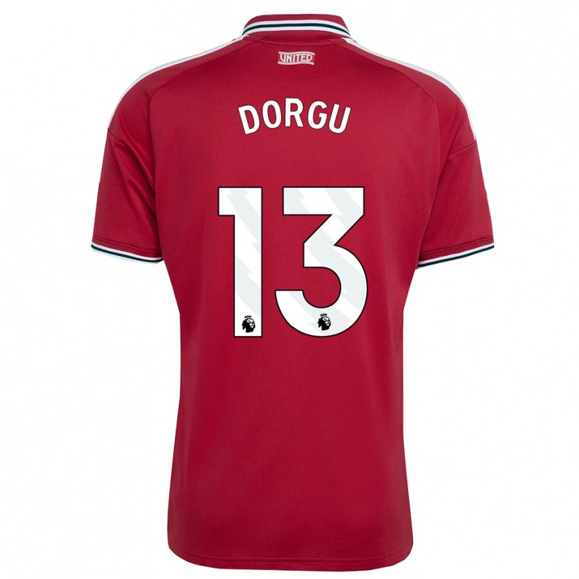Danxen Niño Camiseta Patrick Dorgu #13 Rojo Amarillo Blanco 1ª Equipación 2026/27 La Camisa México