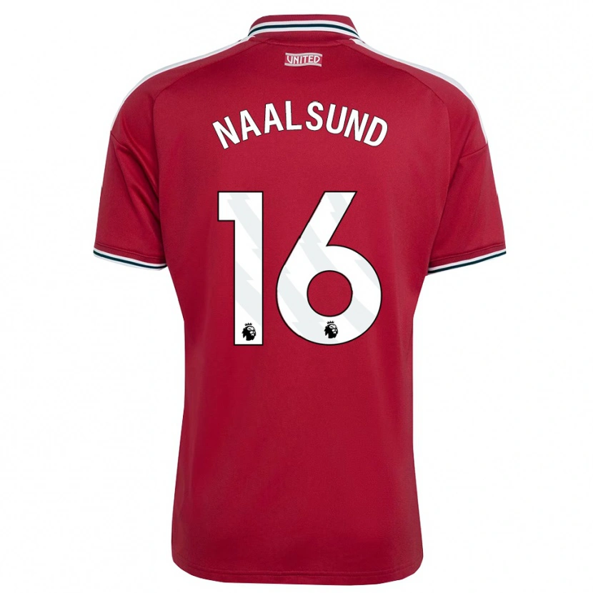 Danxen Niño Camiseta Lisa Naalsund #16 Rojo Amarillo Blanco 1ª Equipación 2026/27 La Camisa México