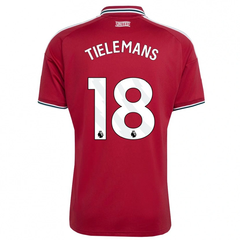 Danxen Niño Camiseta Youri Tielemans #18 Rojo Amarillo Blanco 1ª Equipación 2026/27 La Camisa México