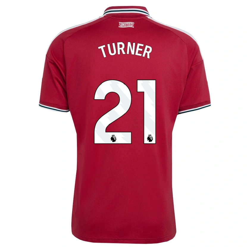 Danxen Niño Camiseta Millie Turner #21 Rojo Amarillo Blanco 1ª Equipación 2026/27 La Camisa México