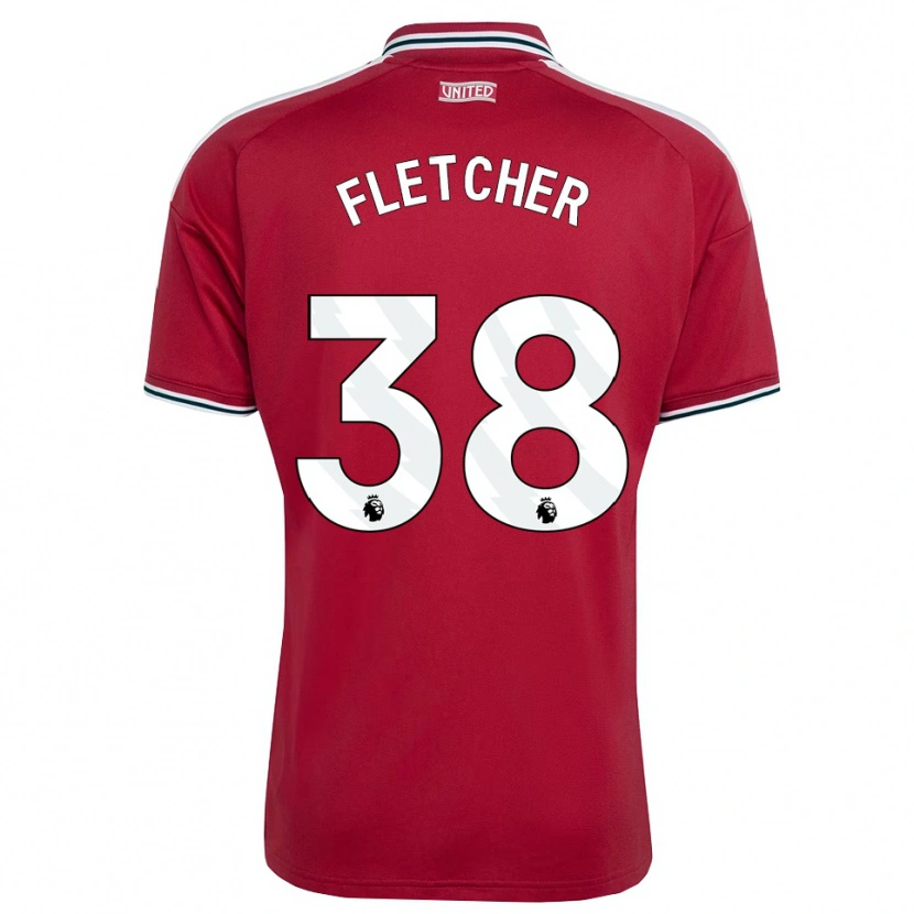 Danxen Niño Camiseta Jack Fletcher #38 Rojo Amarillo Blanco 1ª Equipación 2026/27 La Camisa México