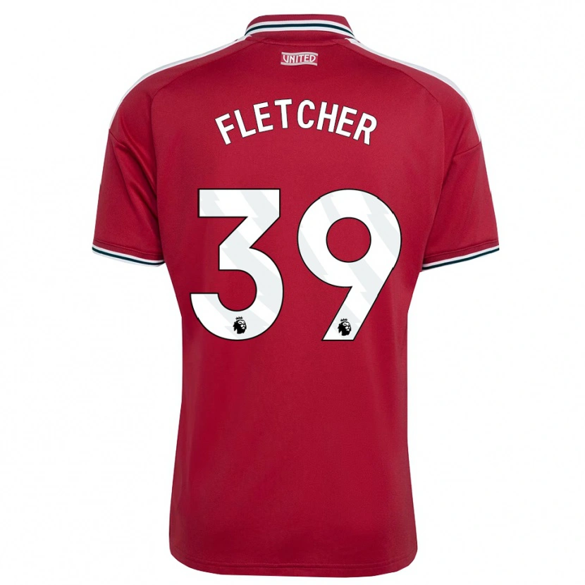 Danxen Niño Camiseta Tyler Fletcher #39 Rojo Amarillo Blanco 1ª Equipación 2026/27 La Camisa México
