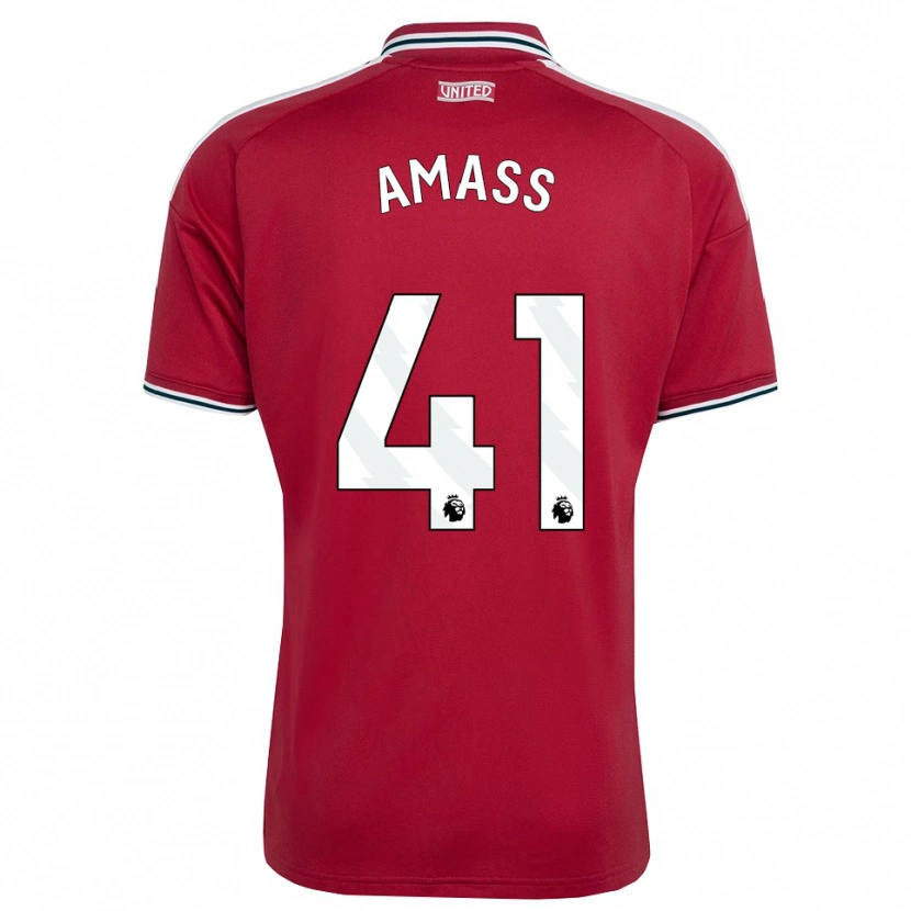 Danxen Niño Camiseta Harry Amass #41 Rojo Amarillo Blanco 1ª Equipación 2026/27 La Camisa México