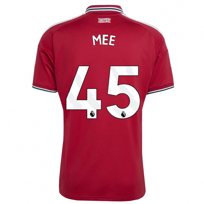Danxen Niño Camiseta Dermot Mee #45 Rojo Amarillo Blanco 1ª Equipación 2026/27 La Camisa México