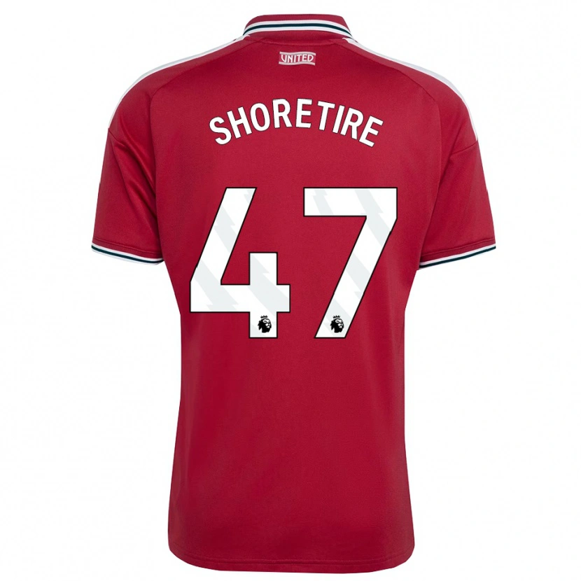 Danxen Niño Camiseta Shola Shoretire #47 Rojo Amarillo Blanco 1ª Equipación 2026/27 La Camisa México