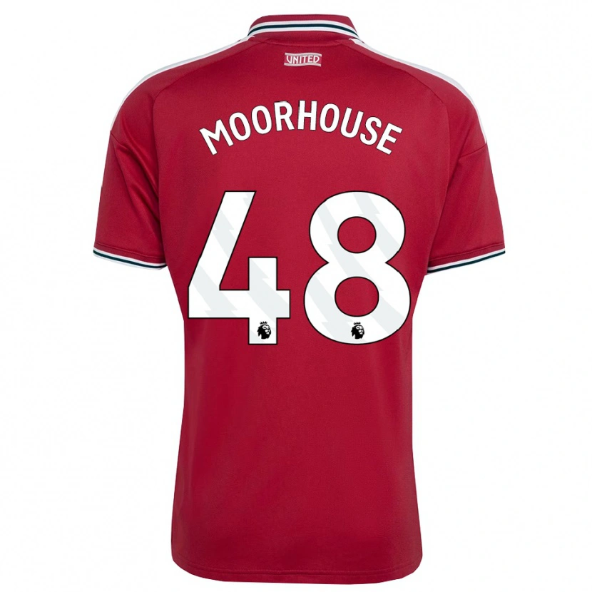 Danxen Niño Camiseta Jack Moorhouse #48 Rojo Amarillo Blanco 1ª Equipación 2026/27 La Camisa México