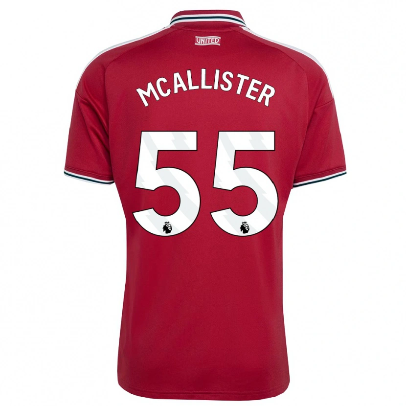 Danxen Niño Camiseta Finley Mcallister #55 Rojo Amarillo Blanco 1ª Equipación 2026/27 La Camisa México