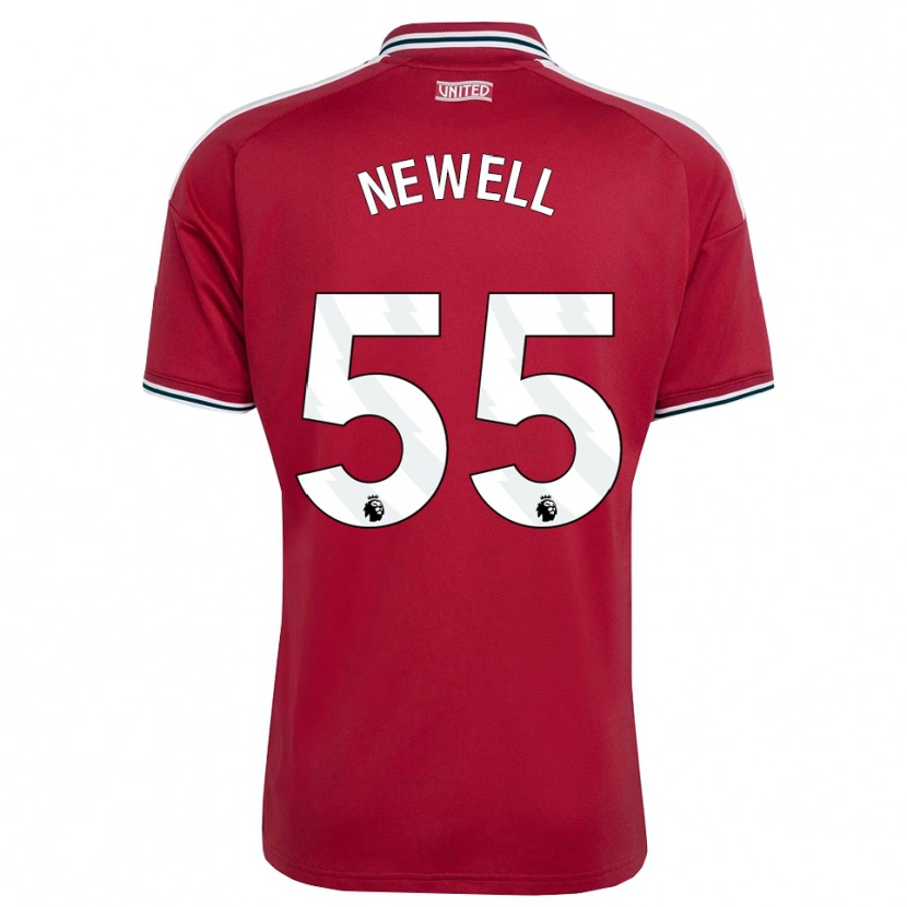 Danxen Niño Camiseta Lucy Newell #55 Rojo Amarillo Blanco 1ª Equipación 2026/27 La Camisa México
