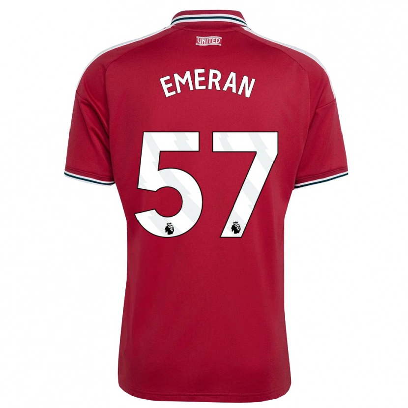 Danxen Niño Camiseta Noam Emeran #57 Rojo Amarillo Blanco 1ª Equipación 2026/27 La Camisa México