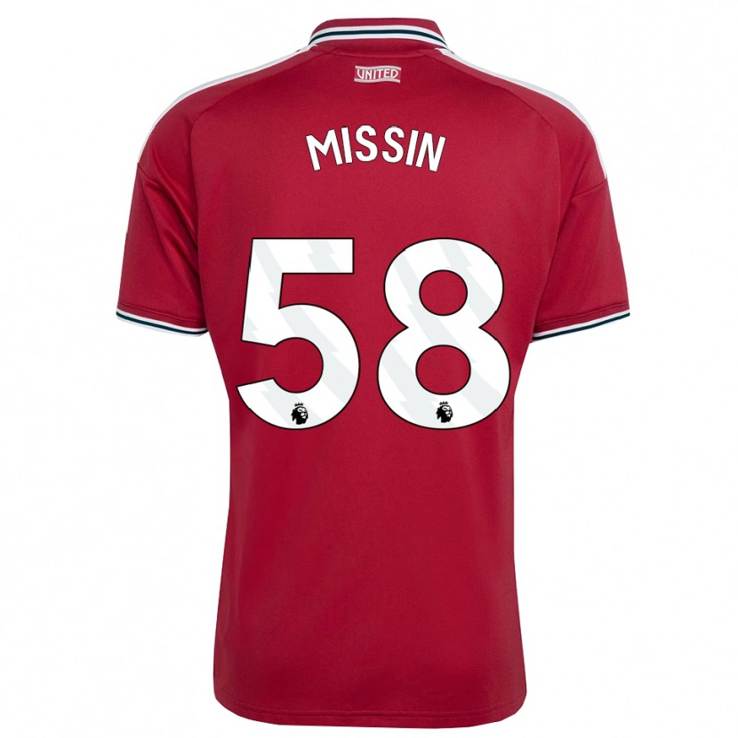 Danxen Niño Camiseta Ashton Missin #58 Rojo Amarillo Blanco 1ª Equipación 2026/27 La Camisa México