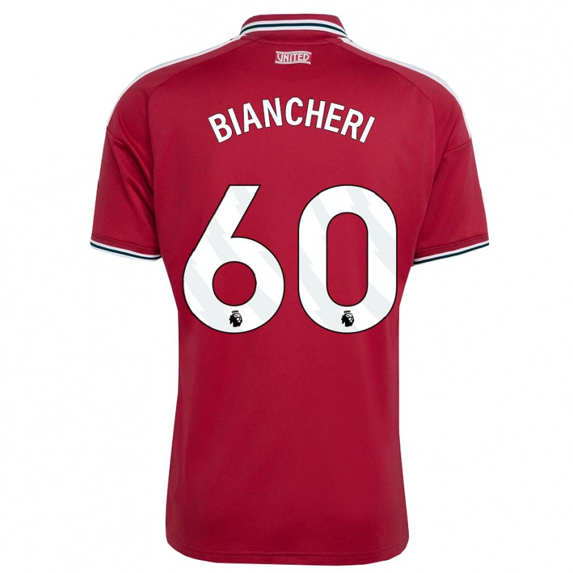 Danxen Niño Camiseta Gabriele Biancheri #60 Rojo Amarillo Blanco 1ª Equipación 2026/27 La Camisa México