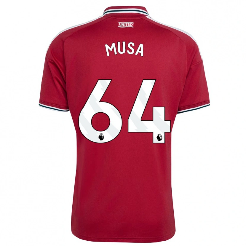 Danxen Niño Camiseta Victor Musa #64 Rojo Amarillo Blanco 1ª Equipación 2026/27 La Camisa México