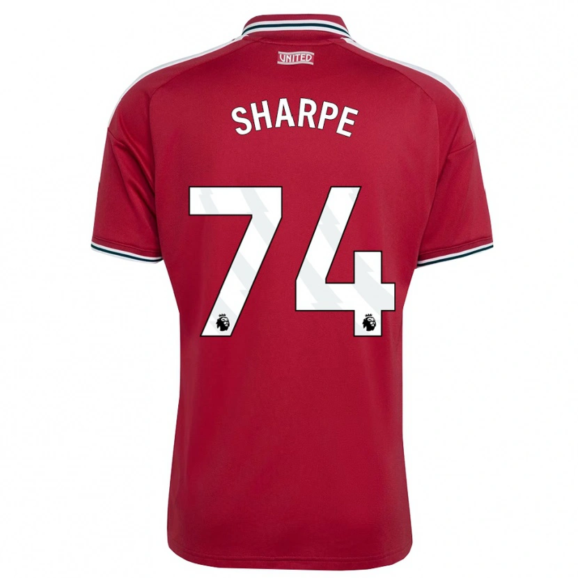 Danxen Niño Camiseta Malachi Sharpe #74 Rojo Amarillo Blanco 1ª Equipación 2026/27 La Camisa México