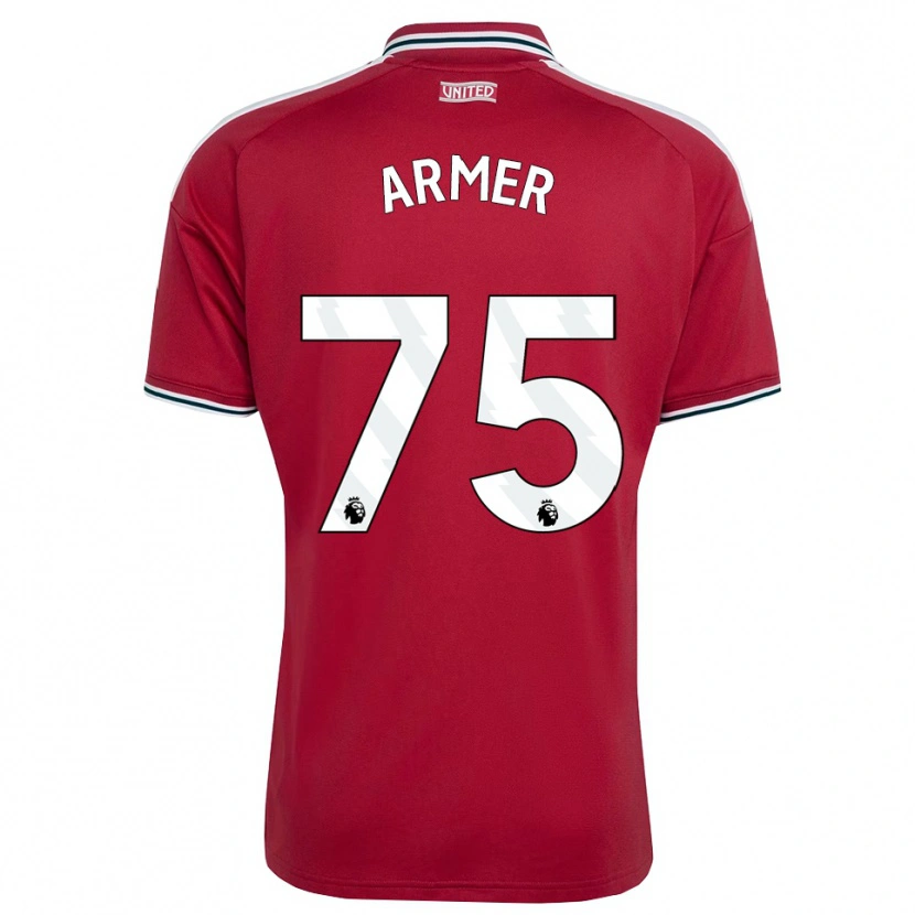 Danxen Niño Camiseta Daniel Armer #75 Rojo Amarillo Blanco 1ª Equipación 2026/27 La Camisa México