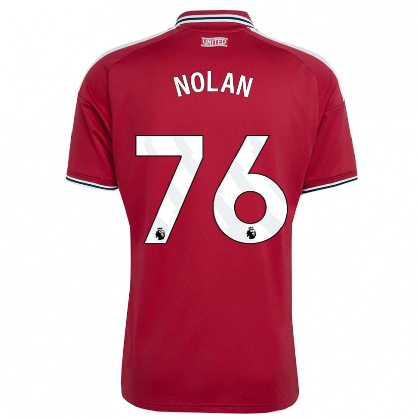 Danxen Niño Camiseta James Nolan #76 Rojo Amarillo Blanco 1ª Equipación 2026/27 La Camisa México