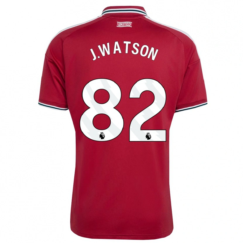 Danxen Niño Camiseta Jacob Watson #82 Rojo Amarillo Blanco 1ª Equipación 2026/27 La Camisa México